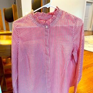 Talbots Red and white stripped button-down.  Summer weight cotton.